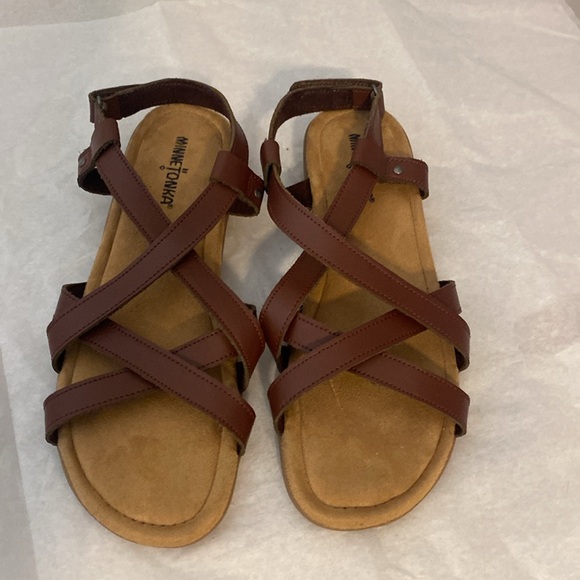 NWOT Minnetonka Sunny Slingback Sandals Straps Size 11 Womens Flip Flops - Picture 2 of 6